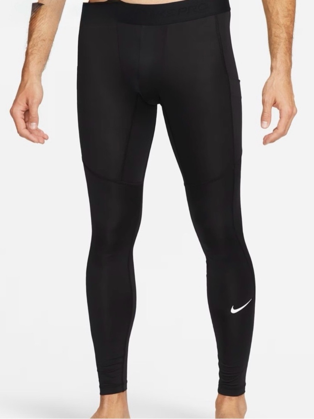 Nike Pro Black Men's Dri-FIT Fitness Tights Large NWT